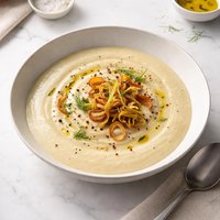 Roasted Garlic Potato Leek and Fennel Soup
