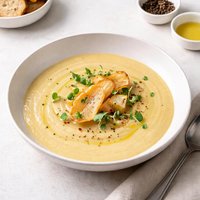 Roasted Parsnip Apple and Ginger Soup