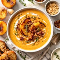 Roasted Peach Soup