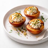 Roasted Peaches with Ricotta