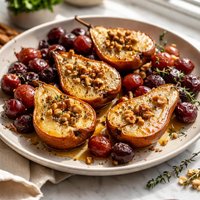 Roasted Pears and Grapes