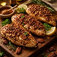 Roasted Pecan Goat Cheese Chicken