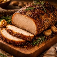 Roasted Pork Loin with Rosemary and Garlic