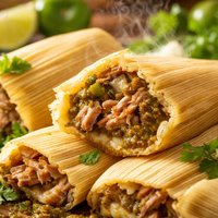 Roasted Pork Tamales with Salsa Verde Filling