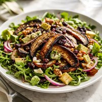 Roasted Portobello Salad with Blue Cheese