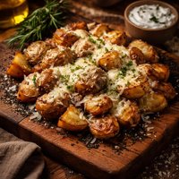 Roasted Potatoes and Cheese