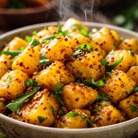 Roasted Potatoes Sukhi Bhaji