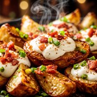 Roasted Potatoes with Sour Cream and Bacon