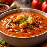 Roasted Red Pepper and Tomato Soup