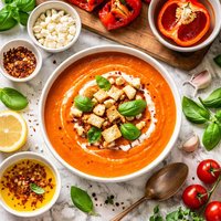 Roasted Red Pepper Cream Soup