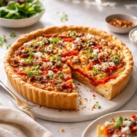 Roasted Red Pepper Quiche