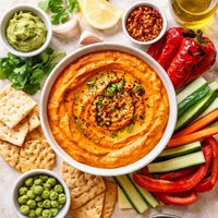 Roasted Red Pepper Wasabi Dip and Sauce