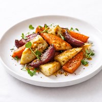 Roasted Root Vegetables with Mustard