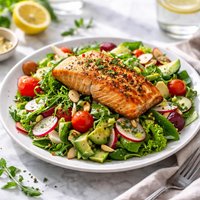 Roasted Salmon Salad