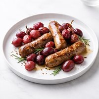 Roasted Sausages and Grapes