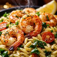 Roasted Shrimp and Orzo