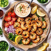 Roasted Shrimp with Thousand Island Dressing