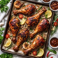 Roasted Smoky Turkey Legs