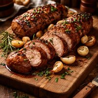 Roasted Sweet Pork Tenderloins with Garlic