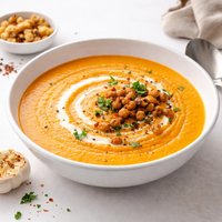 Roasted Sweet Potato Garlic Soup
