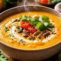 Roasted Thai Pumpkin Soup Low Fat