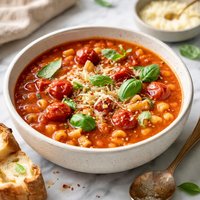 Roasted Tomato and Pasta Soup
