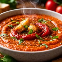 Roasted Tomato and Red Pepper Soup