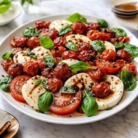 Roasted Tomato Caprese Salad by Barefoot Contessa