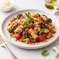 Roasted Vegetable and Pasta Bake