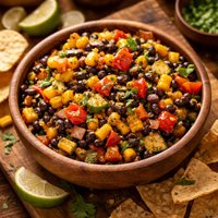 Roasted Vegetable Black Bean Salsa