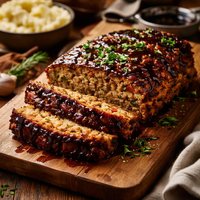 Roasted Vegetable Meatloaf with Balsamic Glaze