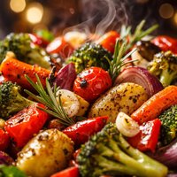 Roasted Vegetable Salad with Garlic and Rosemary