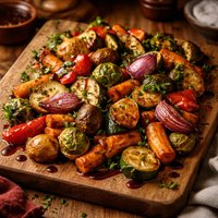 Roasted Vegetables with Balsamic Vinegar