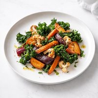 Roasted Vegetables with Kale