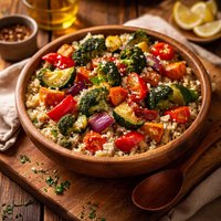 Roasted Veggies with Quinoa