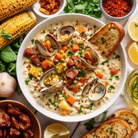 Rock and Roll Bbq Clam Chowder