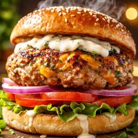 Rockin Cheddar Ranch Turkey Burgers