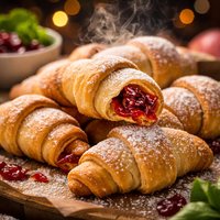 Rogaliki Polish Croissant Cookies with Jam Filling