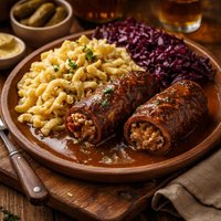 Roladen with Spaetzle