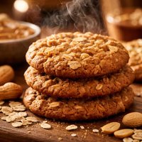 Rolled Oats and Peanut Butter Cookies
