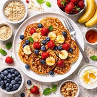 Rolled Oats Pancakes Gluten Free