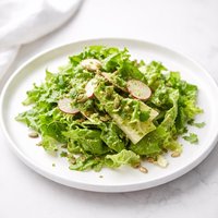 Romaine Lettuce Salad with Cilantro Dressing