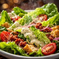 Romaine Salad with Iris Special Dressing
