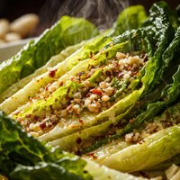 Romaine with Garlic Anchovy Vinaigrette