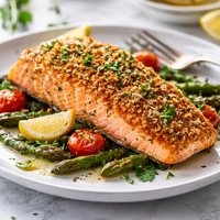 Romano Encrusted Salmon