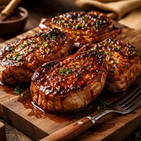 Root Beer Glazed Pork Chops