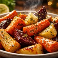 Root Vegetables with Lemon Dill Glaze