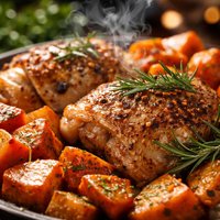 Rosemary Chicken and Sweet Potatoes
