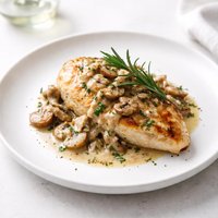 Rosemary Chicken with Mushroom Sauce
