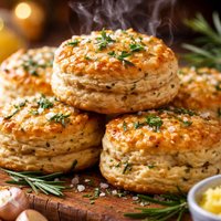 Rosemary Garlic Buttery Biscuits
